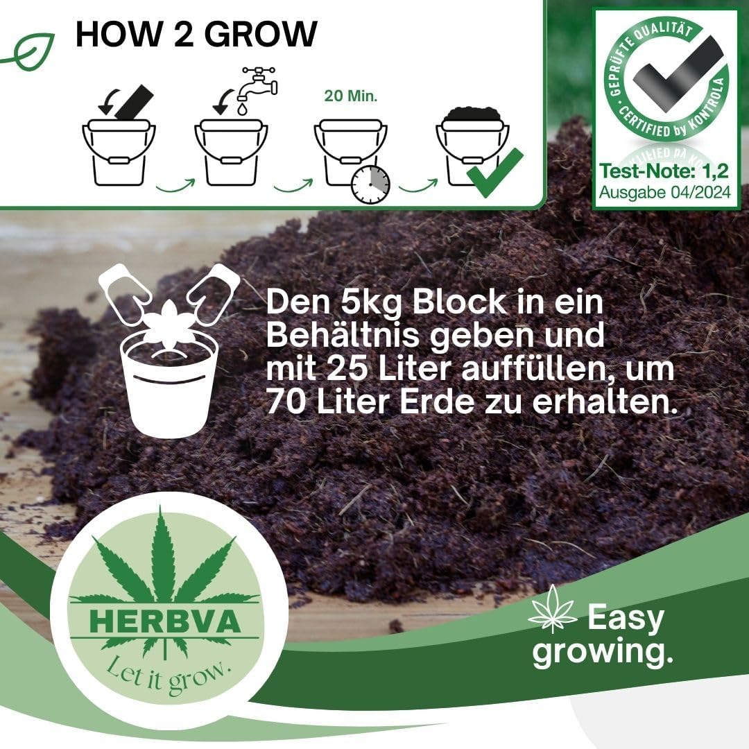 HERBVA Grow Erde 5kg (70L)