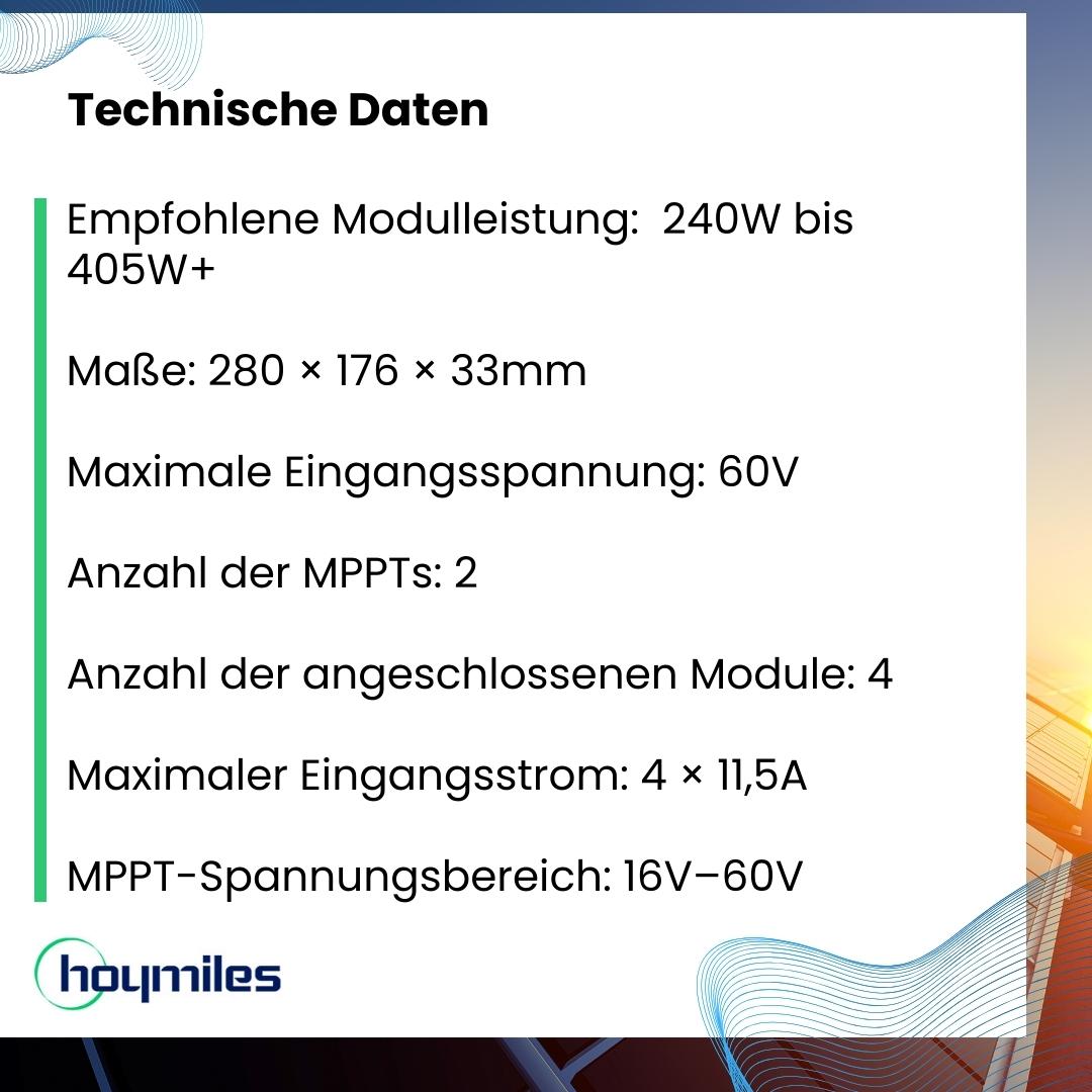 Hoymiles Wechselrichter 1200 Watt - HM-1200