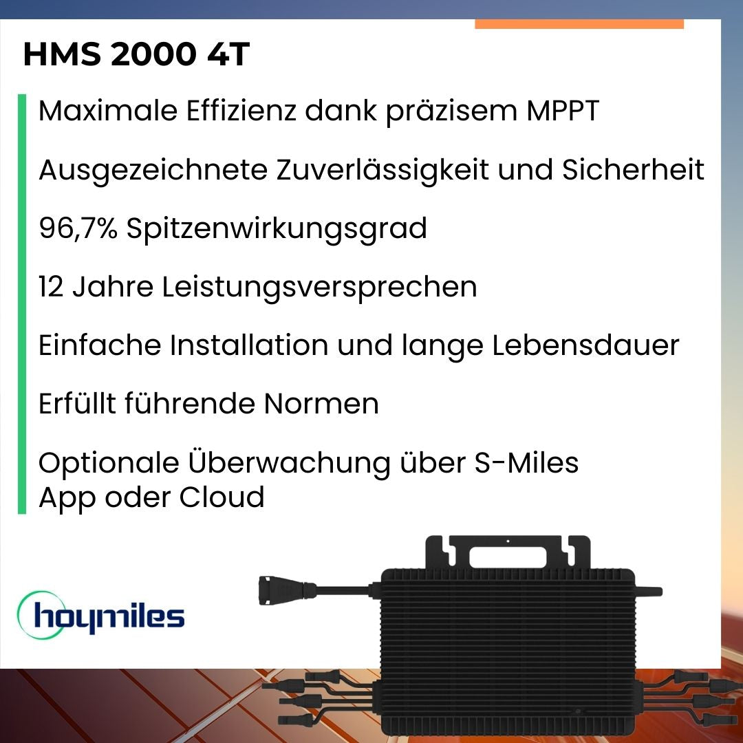 Hoymiles Wechselrichter 2000 Watt - HMS-2000-4T