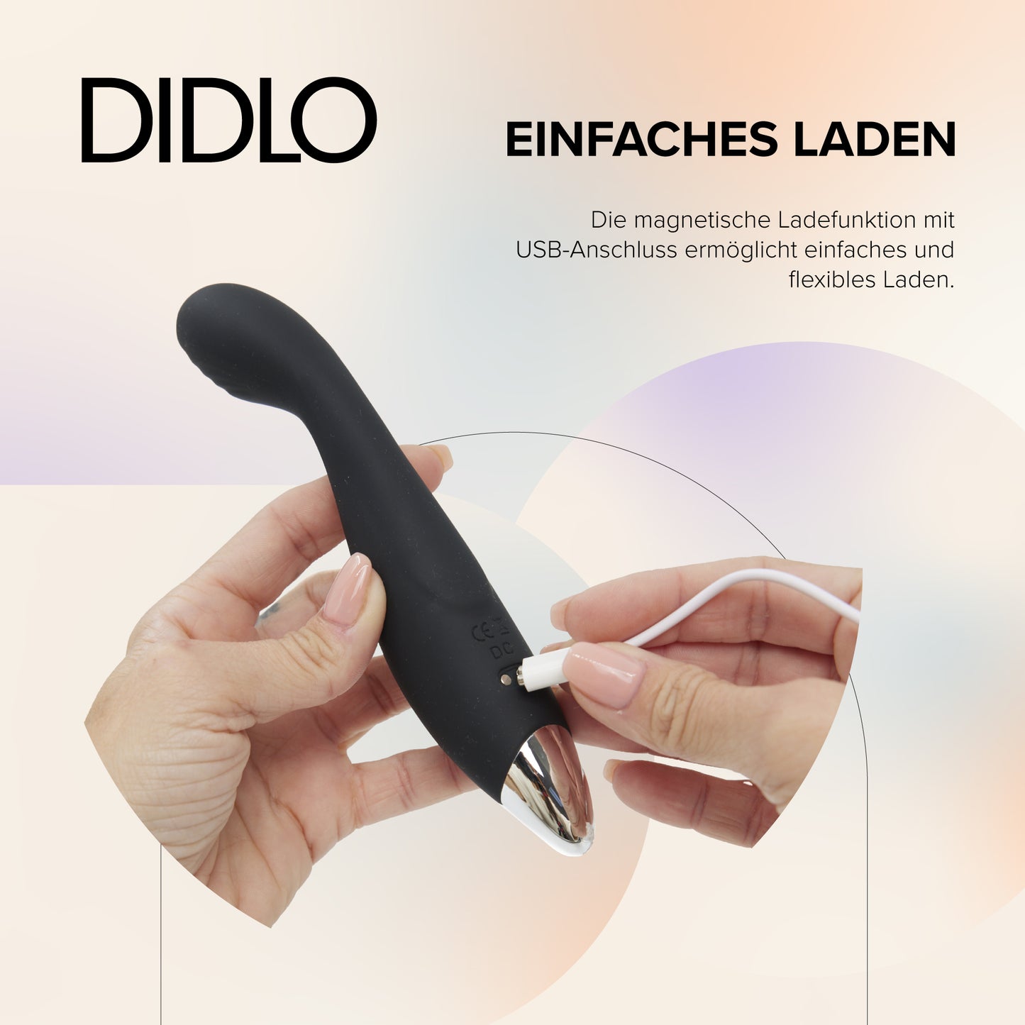 Didlo - G-Spot Vibrator Wand schwarz