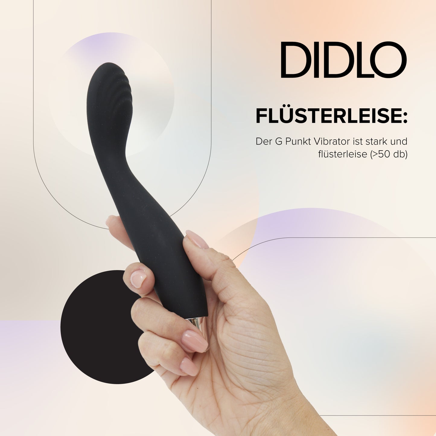 Didlo - G-Spot Vibrator Wand schwarz