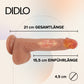 Didlo - Vibrating Dildo Telescopic hautfarbe Stecker