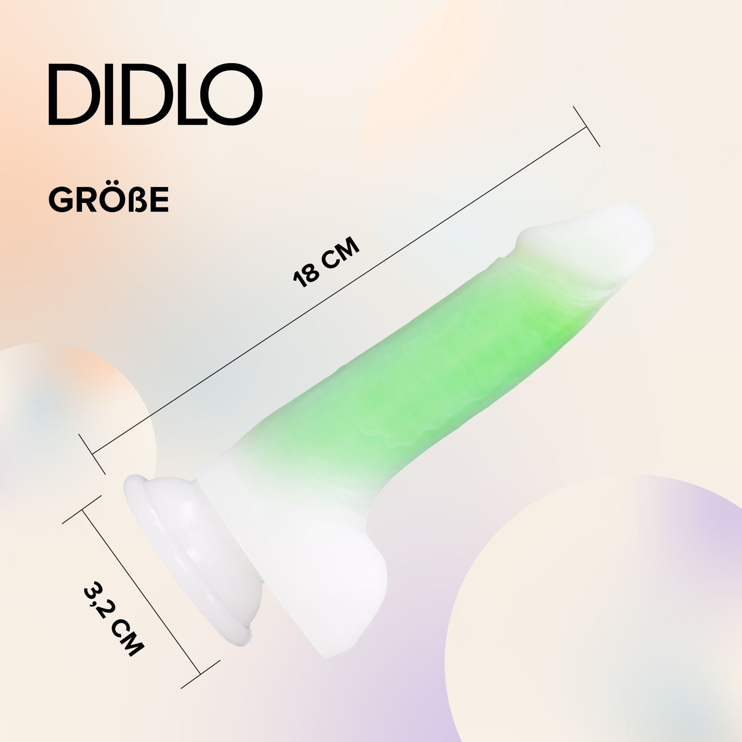 Didlo - Luminous Dildo transparent leuchtend