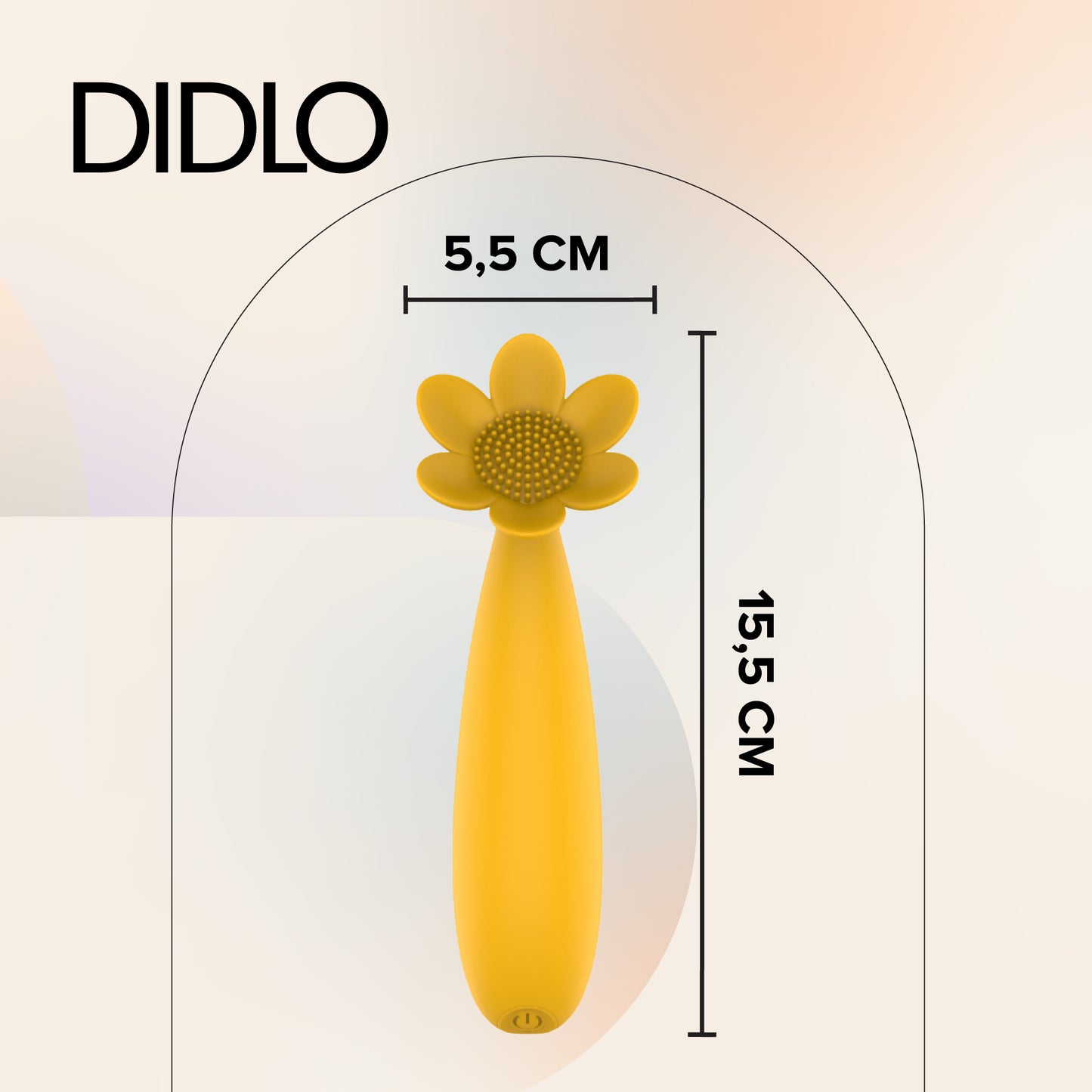 Didlo - Love Flower Vibrator gelb