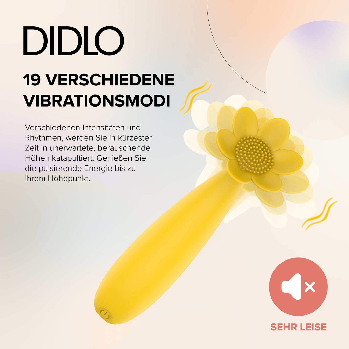 Didlo - Love Flower Vibrator gelb