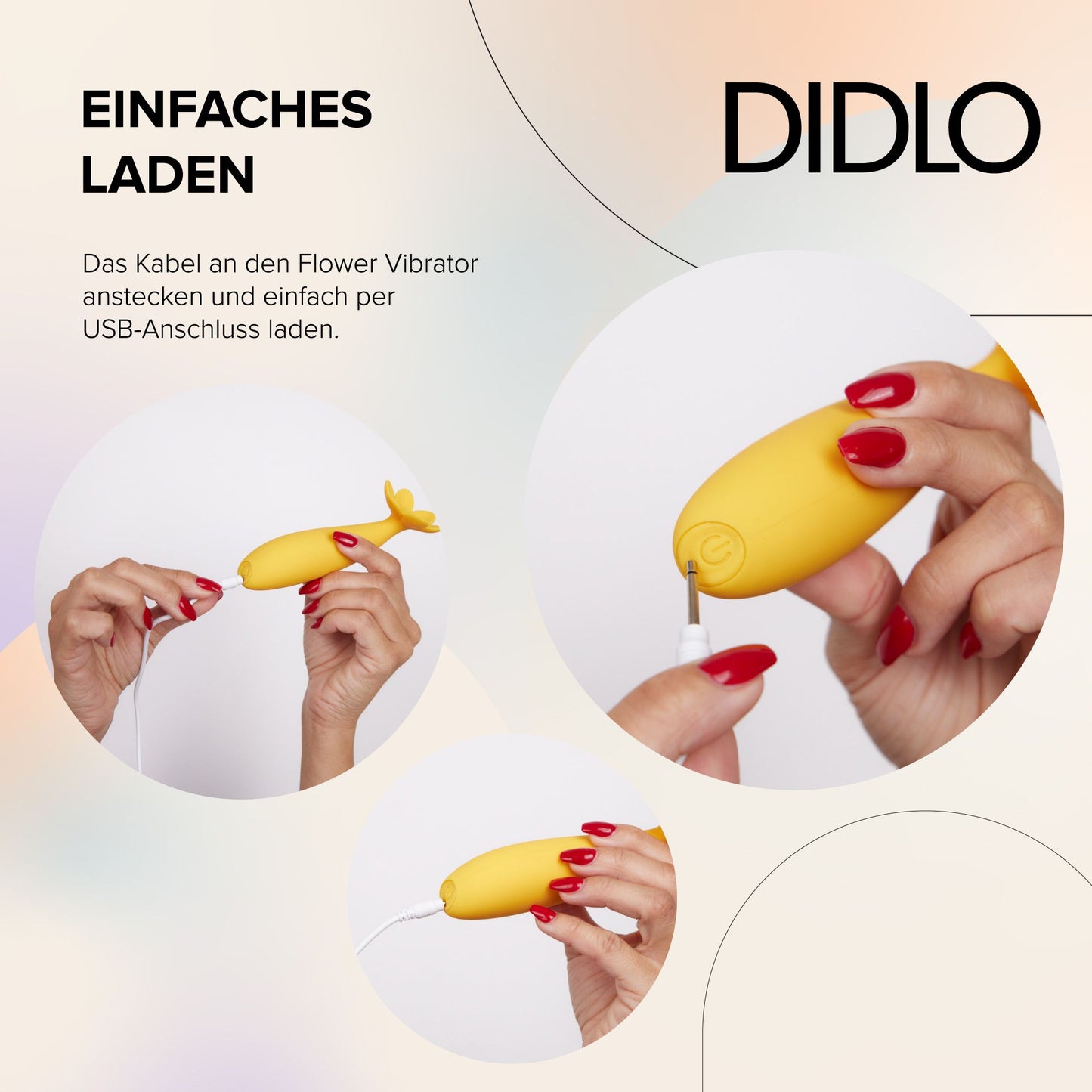 Didlo - Love Flower Vibrator gelb