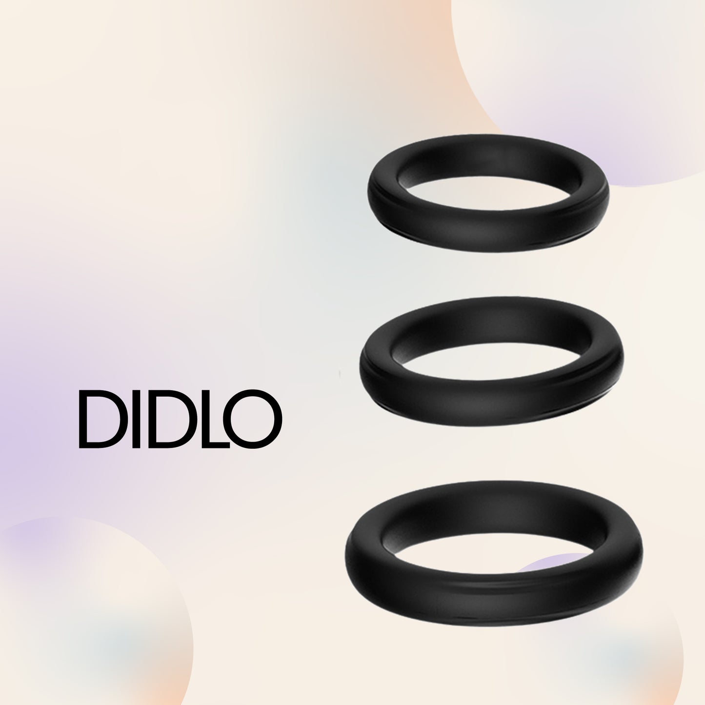 Didlo - Penis Ring 3er Set schwarz