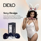 Didlo - Anal Plug mit Puschel schwarz SET