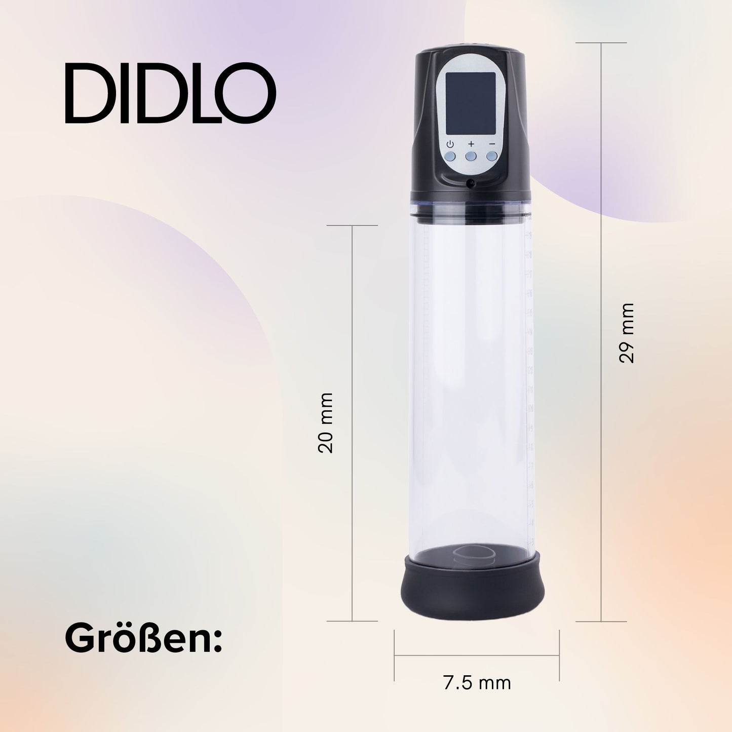 Didlo - Automatic Electric Penis Pump mit LCD Display schwarz
