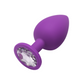 Didlo - Anal Plug mit Diamant lila
