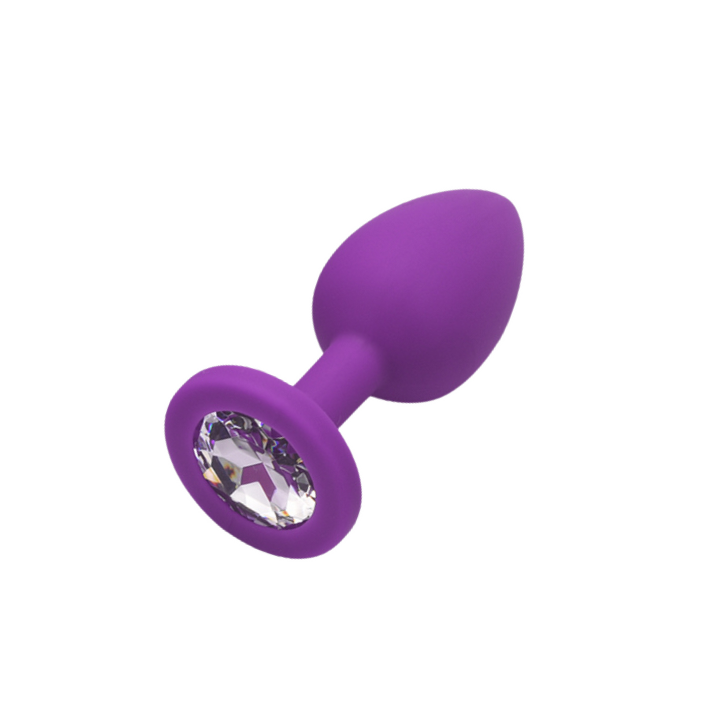 Didlo - [Set] Anal Plug mit Diamant lila - S, M, L