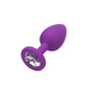 Didlo - Anal Plug mit Diamant lila