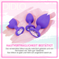 Didlo - [Set] Anal Plug mit Diamant lila - S, M, L