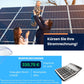 Klarbeit - Balkonkraftwerk 2x Solarmodul 415W + AP Systems 800W + Kabel + 4x Halterung + 4x Mc4 Kabel