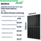 Klarbeit - Balkonkraftwerk 2x Solarmodul 415W + AP Systems 800W + Kabel + 4x Halterung + 4x Mc4 Kabel