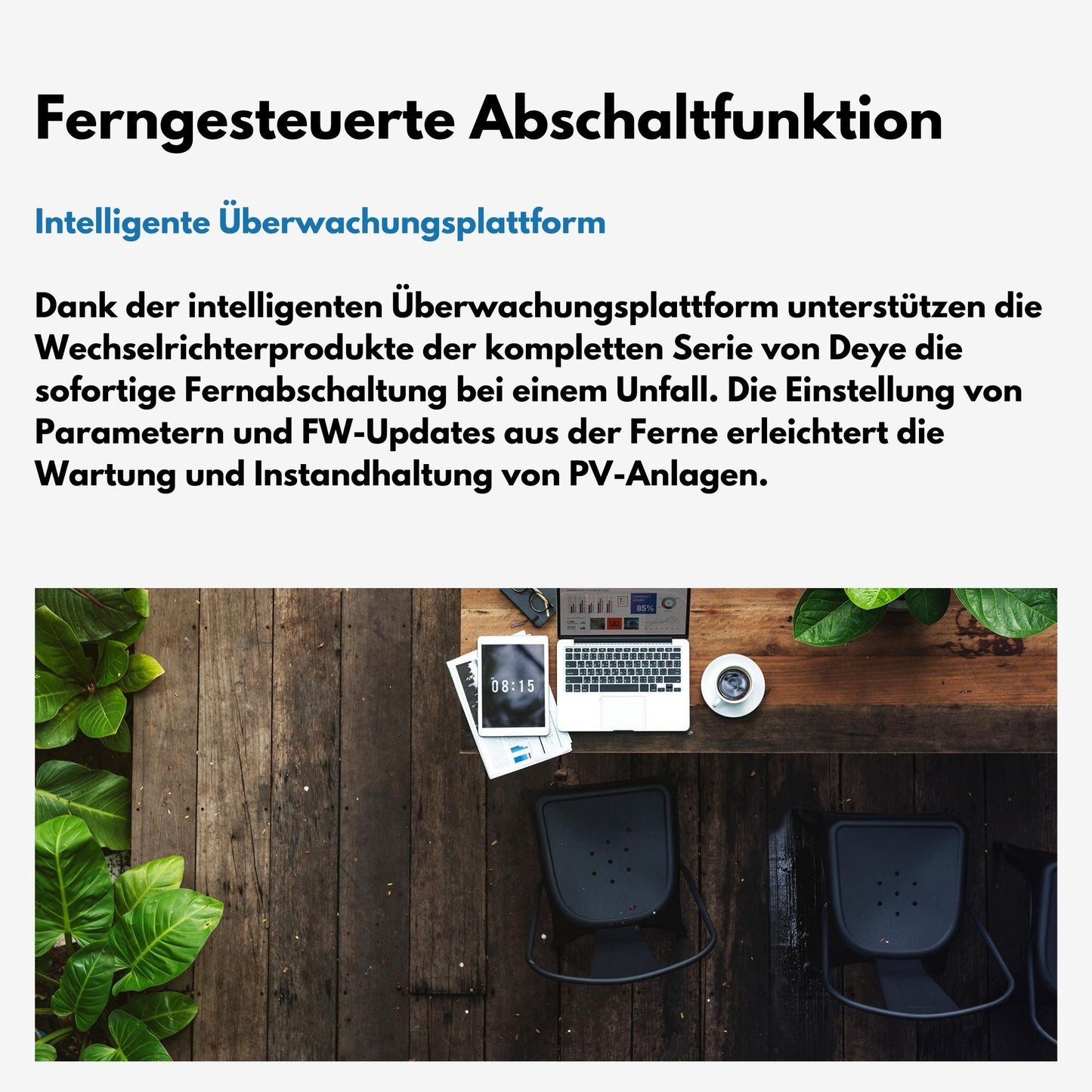 Klarbeit - Deye Inverter 800W M80 inkl. NA-Schutz SUN-M80-G04 - Neu