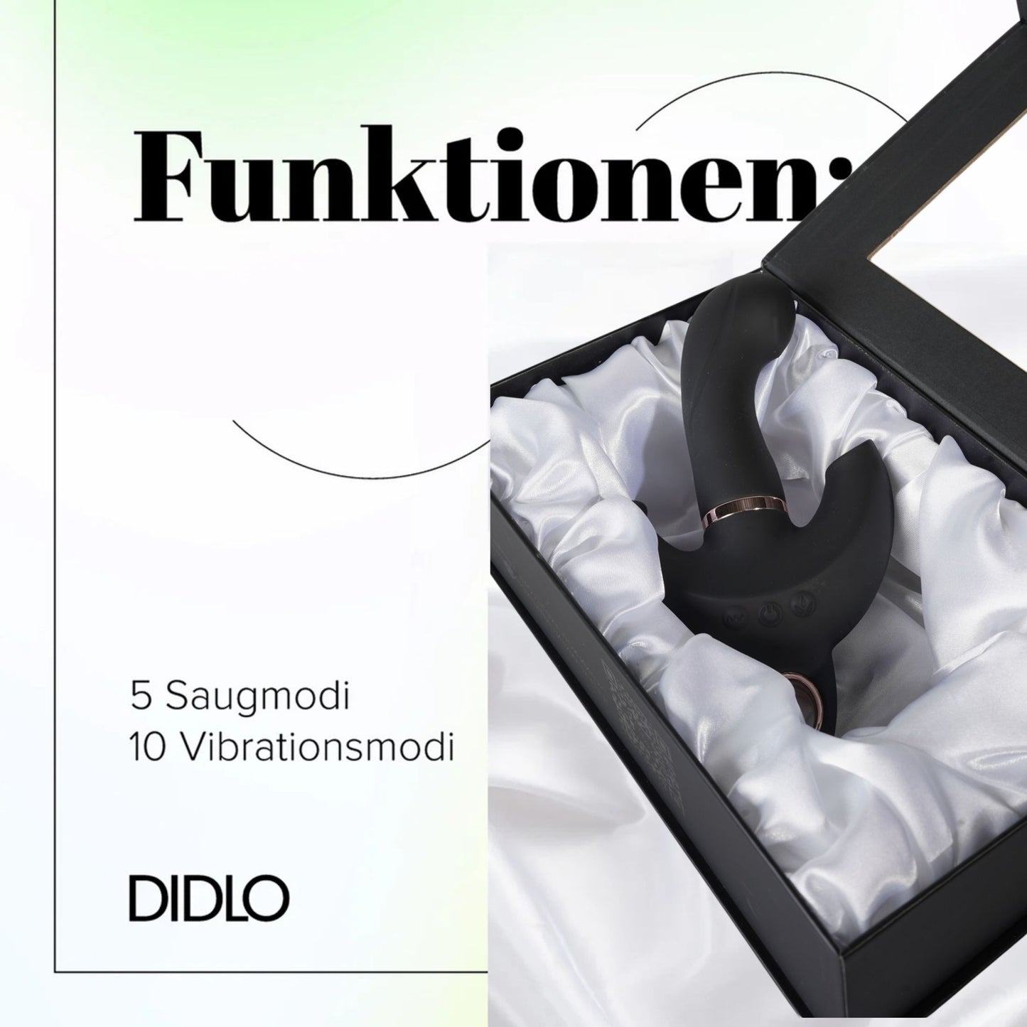 Rabbit Vibrator - Didlo Dreifach-Vibration, 12 Modi, Wasserdichter Silikon-Massager für Frauen, G-Punkt und Klitorisstimulation